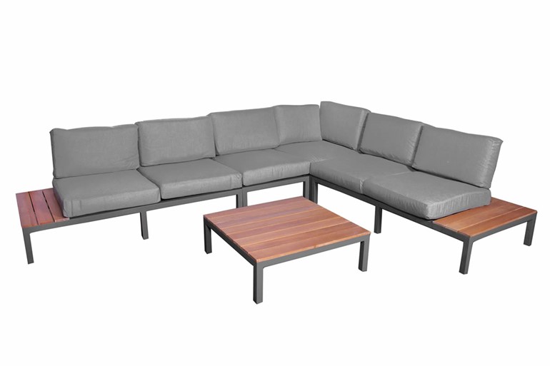 Aspen Grey Modern Modular Patio Sofa Set