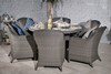 Paris Round Rattan Dining Set with Imperial Chairs