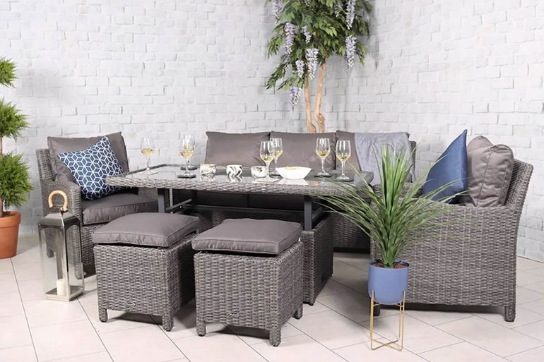 Paris 7 Seater Deluxe Sofa Dining Set