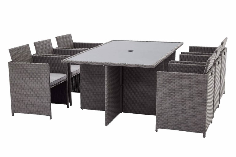 Nevada Rattan Cube Patio Dining Set