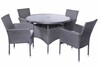 Malaga Grey Rattan Dining Set