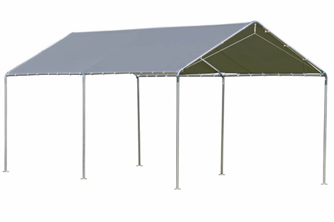 Oxon Grey Canopy 3m x 6m Heavy Duty Open Tent Shelter