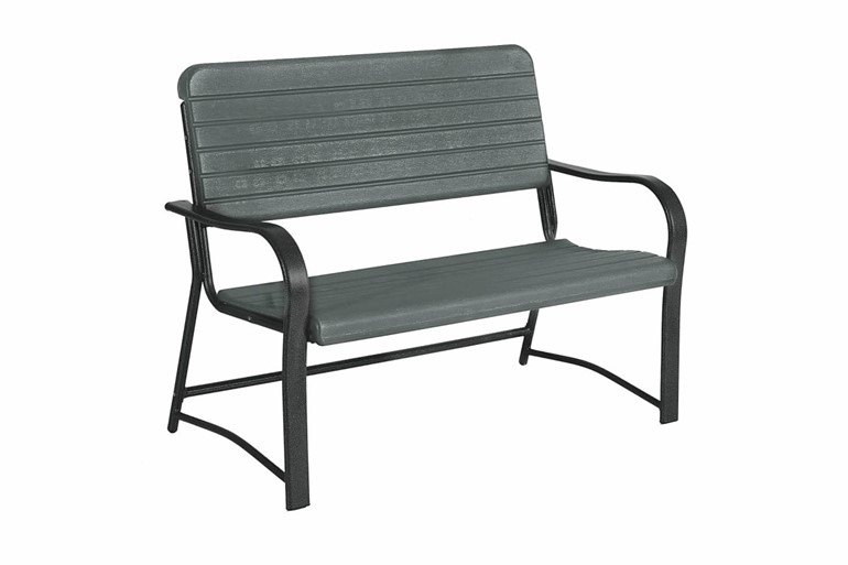 Bostock Black 2 Seater Garden Bench