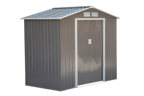 Winton Metal Storage Shed - Grey 