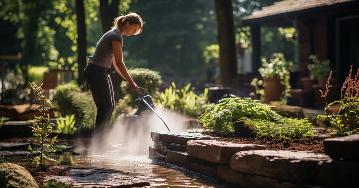 Jet wash garden deals cleaners