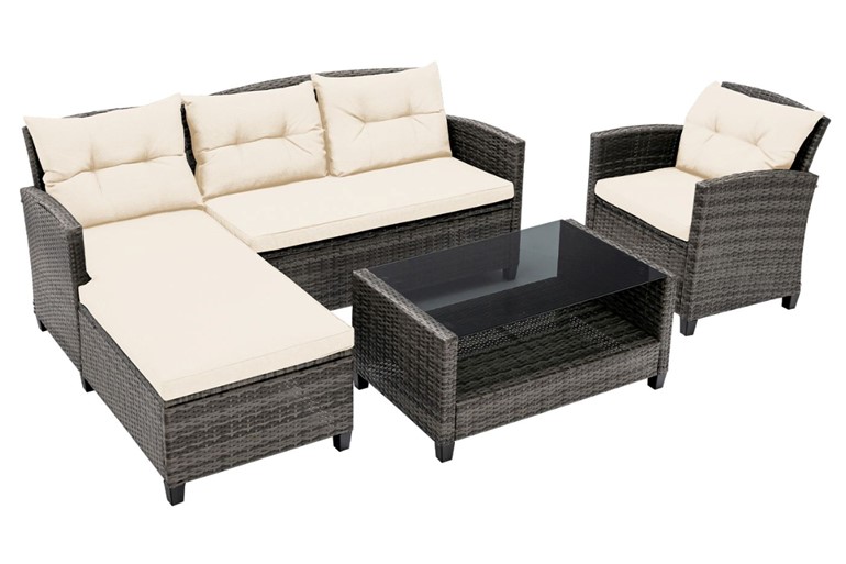 Texas Rattan Patio Sofa Set