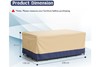 Rectangular Polyester Outdoor Furniture Cover - W230cm x D126cm x H81cm