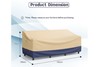 3-Seater Polyester Outdoor Sofa Cover - W192cm x D109cm x H79cm