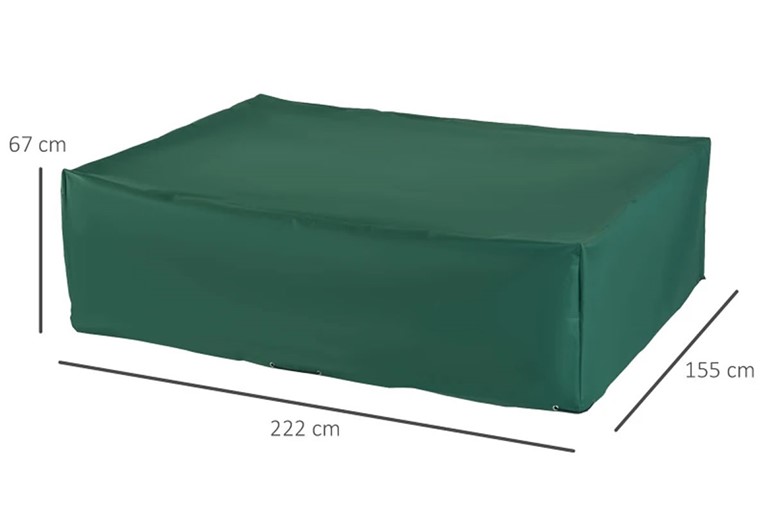 PE Outdoor Rectangle Furniture Cover - W222cm x D155cm x H67cm