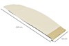 Beige PVC Garden Parasol Furniture Cover - H220cm x W56cm x D56cm