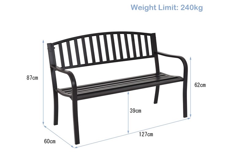 Toddington Steel Garden Bench