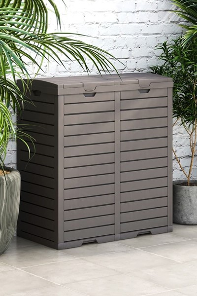 Leiston Double Outdoor Storage Bin